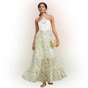 Layered with Love Mixed Media Printed Maxi Sleeveless Boho Dress Size S